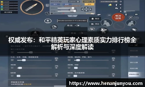 权威发布：和平精英玩家心理素质实力排行榜全解析与深度解读